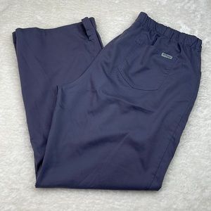 Grey’s Anatomy Gray Drawstring and Elastic Waist Wide Leg Scrub Pants Size XL